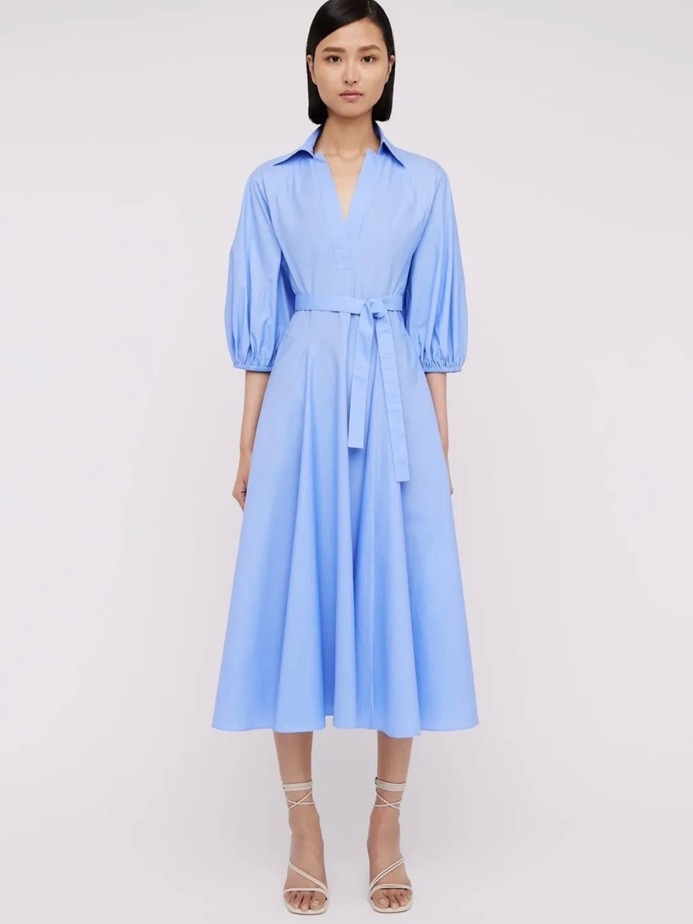 Scanlan Theodore Parachute Shirt Dress Size 2 Blue